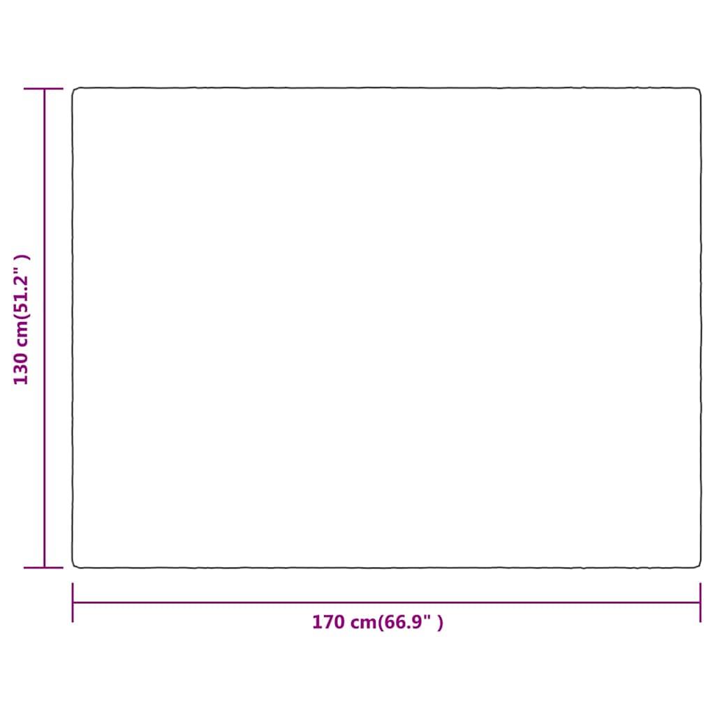 vidaXL Blanket Desert Mist 130x170 cm Polyester