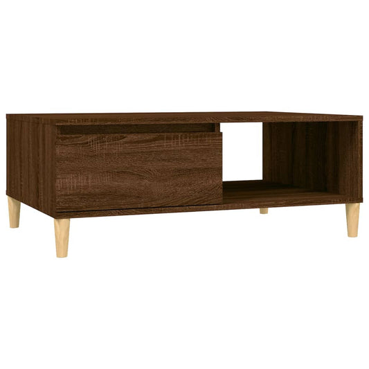 vidaXL Coffee Table Brown Oak 90x60x35 cm Engineered Wood