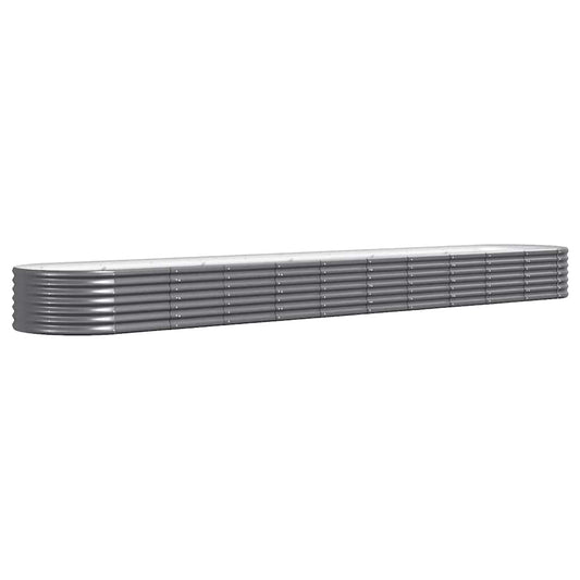 vidaXL Garden Raised Bed | Anthracite | Powder-coated steel | Large | Tough