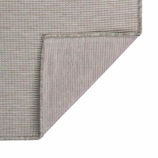 vidaXL Outdoor Flatweave Rug 160x230 cm Light Grey