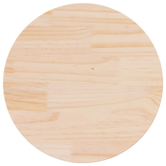 813647 vidaXL Table Top Ø60x2,5 cm Solid Wood Pine