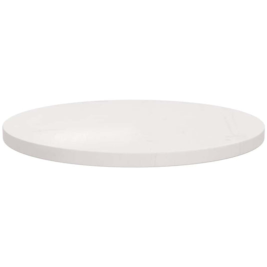 813653 vidaXL Table Top White Ø50x2,5 cm Solid Wood Pine