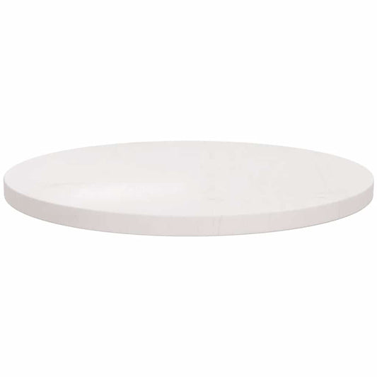 vidaXL Table Top White Ø60x2.5 cm Solid Wood Pine