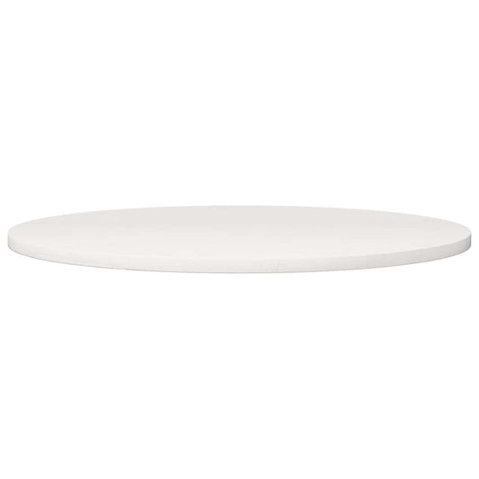 vidaXL Table Top White Ø80x2.5 cm Solid Wood Pine