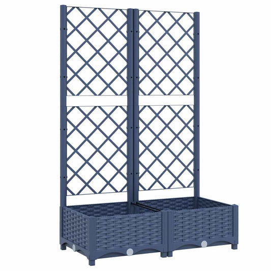 vidaXL Garden Planter | Blue grey | Polypropylene | Large | Planters
