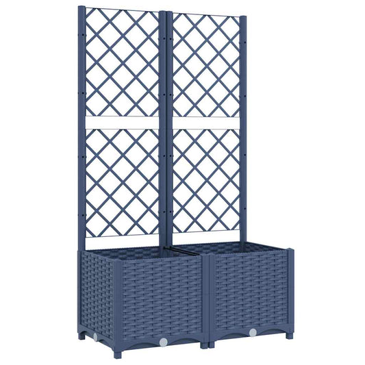 vidaXL Garden Planter | Blue Grey | Polypropylene | Large | Planters