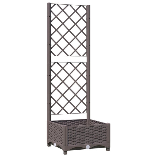 vidaXL Garden Planter | Brown | Polypropylene | Medium | Planters