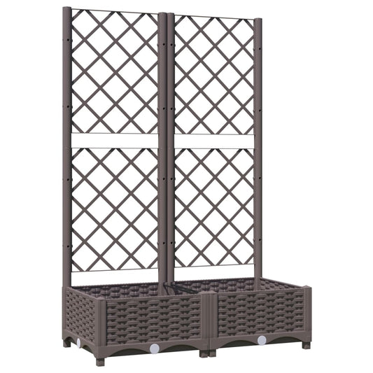vidaXL Garden Planter | Brown | Polypropylene | Large | Planters