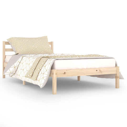 vidaXL Day Bed | Natural Wood | Solid pine wood | 100x200 cm