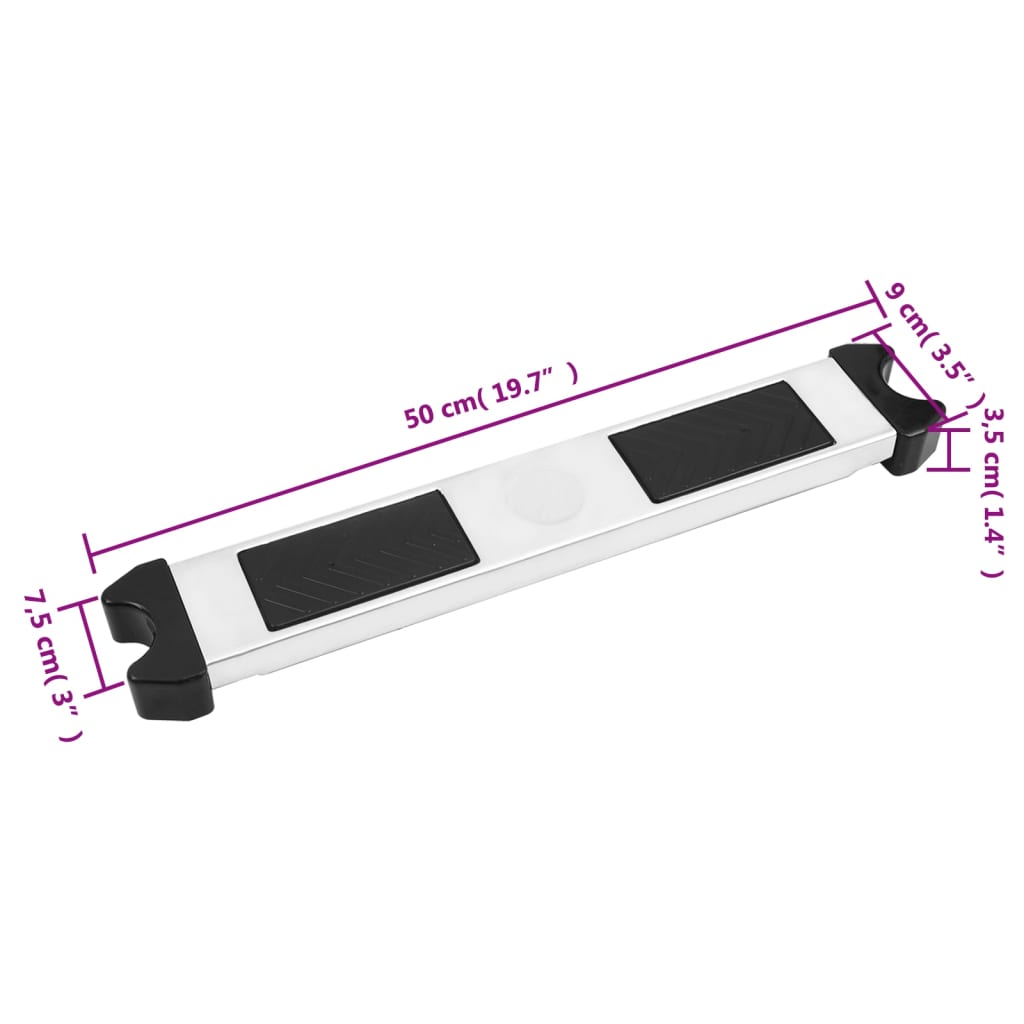 vidaXL Pool Ladder Step 50x9x3.5 cm 304 Stainless Steel