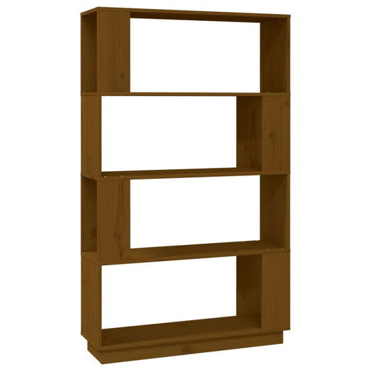 vidaXL Book Cabinet/Room Divider Honey Brown 80x25x132 cm Solid Wood
