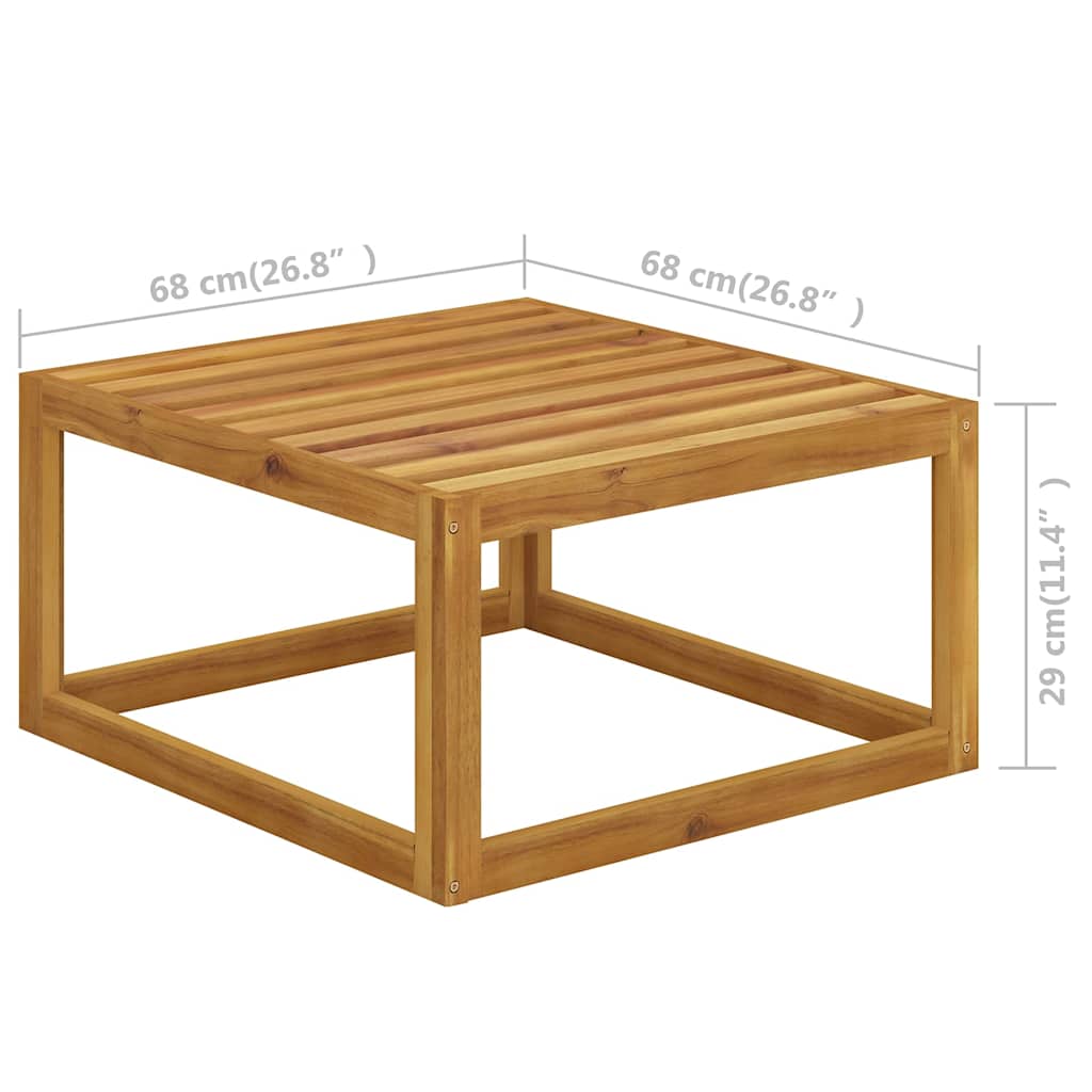 vidaXL 5 Piece Garden Lounge Set with Cushions Solid Wood Acacia