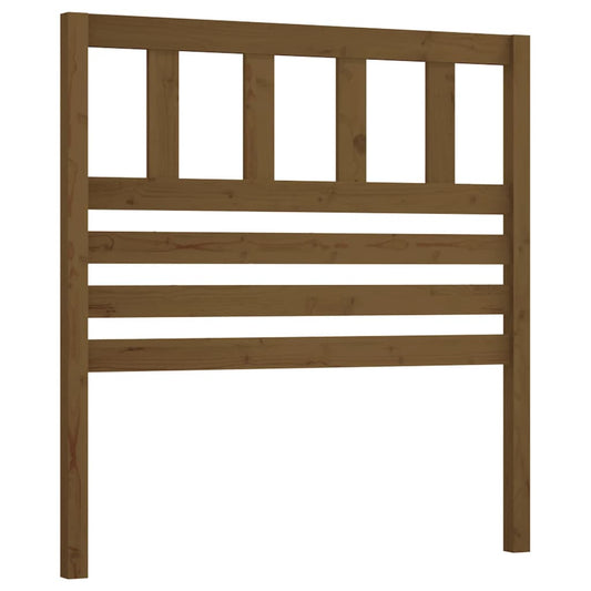 814132 vidaXL Bed Headboard Honey Brown 106x4x100 cm Solid Wood Pine
