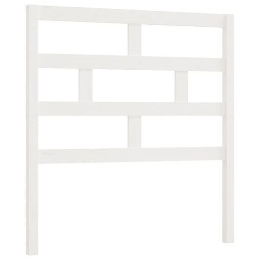 814175 vidaXL Bed Headboard White 96x4x100 cm Solid Wood Pine
