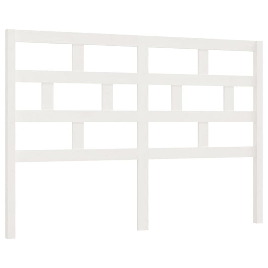 814205 vidaXL Bed Headboard White 166x4x100 cm Solid Wood Pine