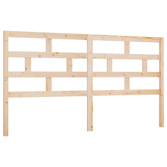 814214 vidaXL Bed Headboard 206x4x100 cm Solid Wood Pine