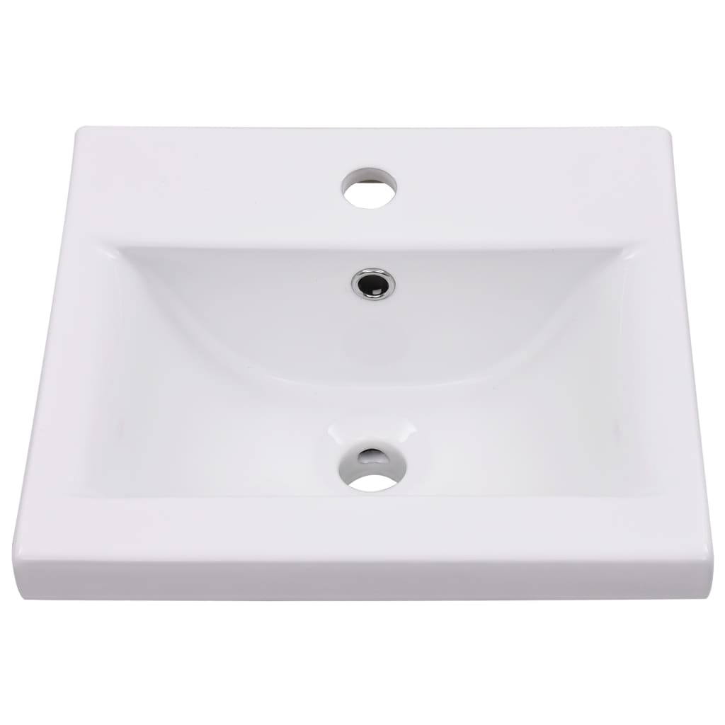 vidaXL Sink Cabinet With Basin | White | Engineered wood | Compact