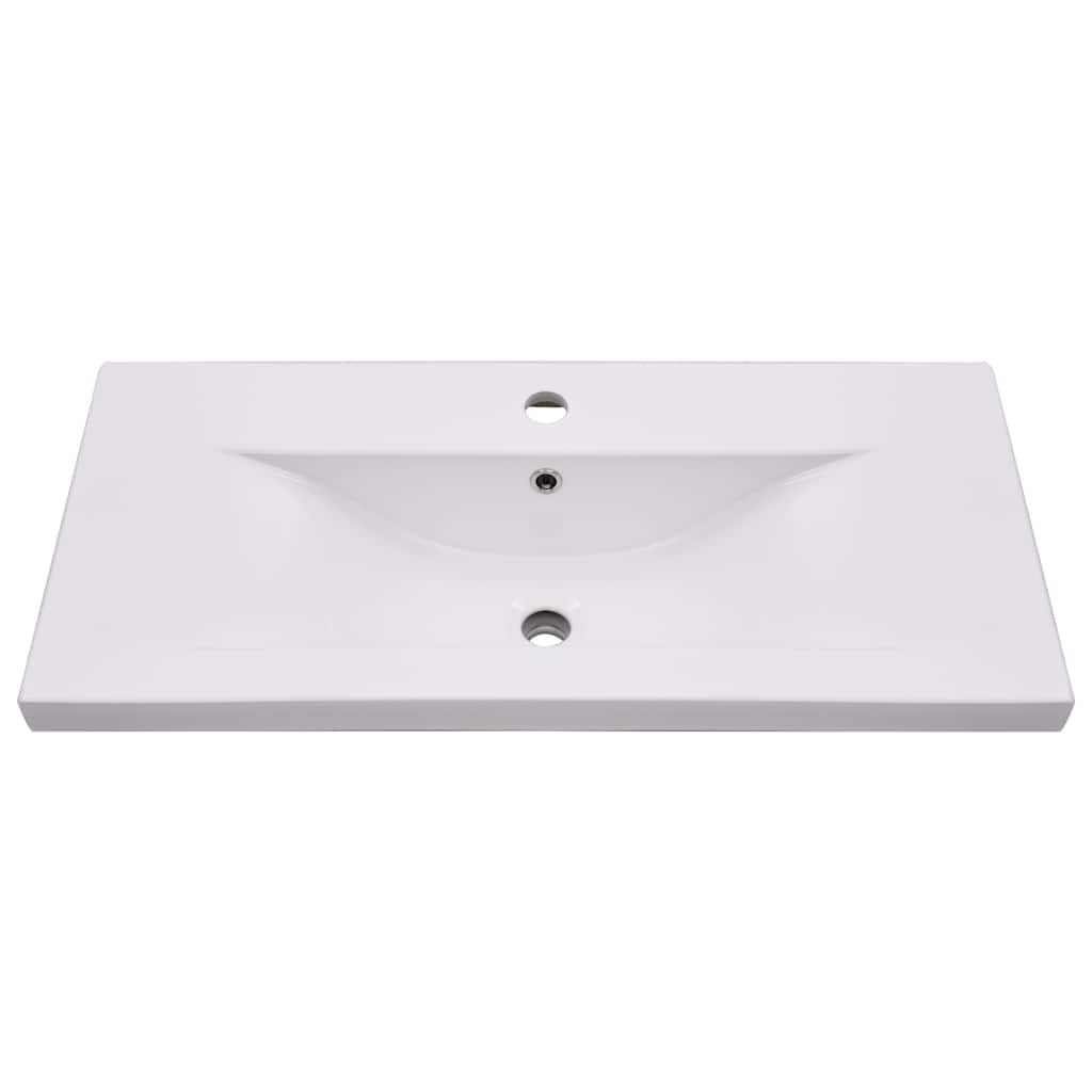 vidaXL Sink Cabinet with Built-in Basin White Engineered Wood