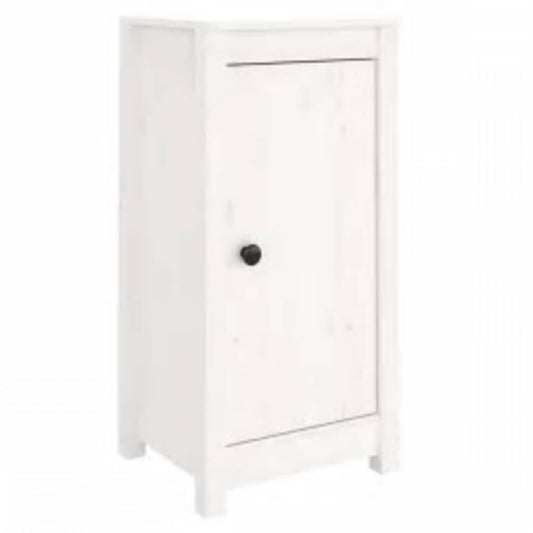 vidaXL Sideboard White 39x35x80 cm Solid Wood Pine