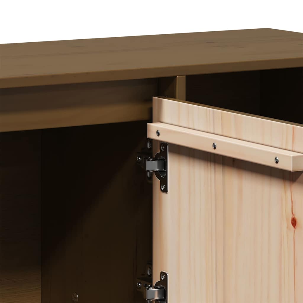 vidaXL Sideboard Honey Brown 110,5x35x80 cm Solid Wood Pine