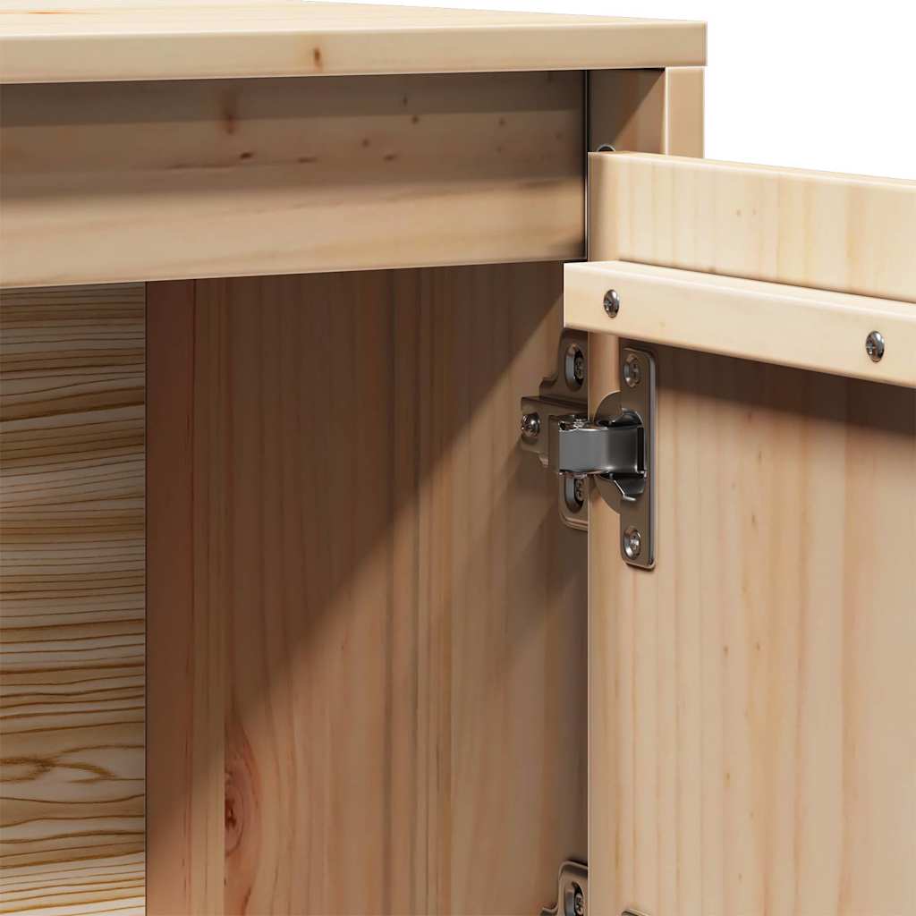 vidaXL Highboard 74x35x117 cm Solid Wood Pine