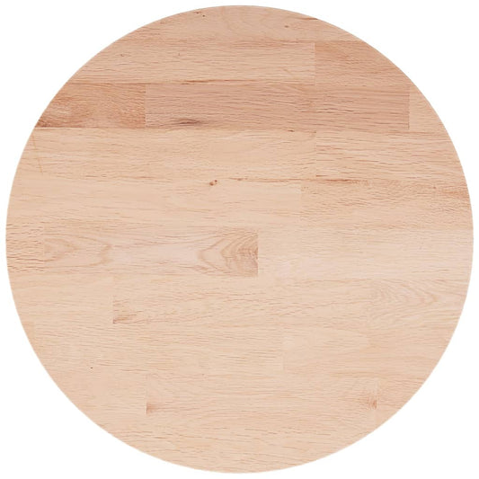 vidaXL Round Table Top ??50x1.5 cm Solid Wood Oak