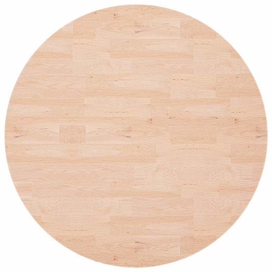 vidaXL Round Table Top ??90x1.5 cm Solid Wood Oak