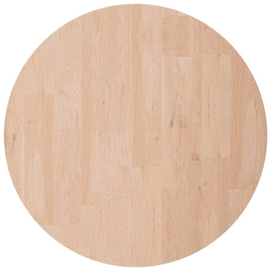 vidaXL Round Table Top Ø30x2.5 cm Untreated Solid Wood Oak