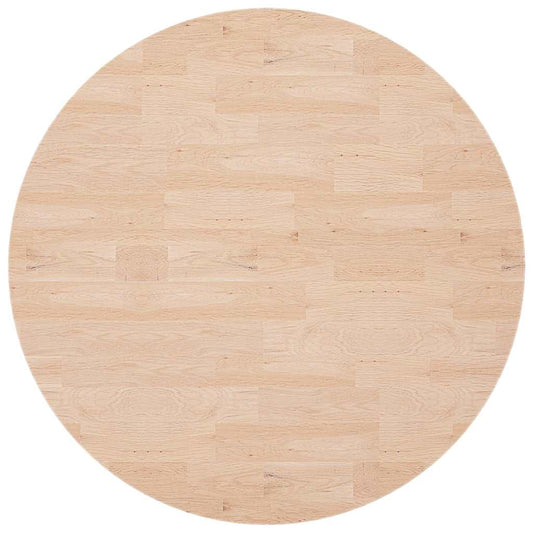 vidaXL Round Table Top Ø90x4 cm Untreated Solid Wood Oak