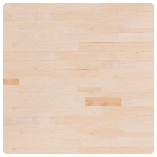 vidaXL Square Table Top 90x90x2.5 cm Untreated Solid Wood Oak