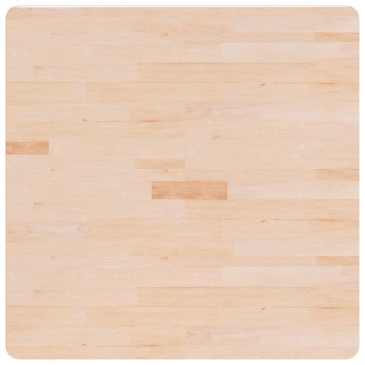 vidaXL Square Table Top 80x80x4 cm Untreated Solid Wood Oak
