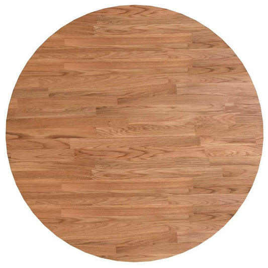 vidaXL Round Table Top Light Brown Ø80x1.5 cm Treated Solid Wood Oak