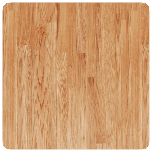 vidaXL Square Table Top Light Brown 60x60x2.5cm Treated Solid Wood Oak