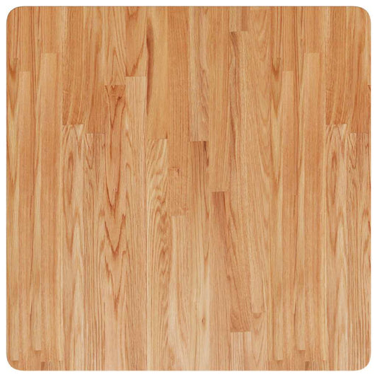 vidaXL Square Table Top Light Brown 70x70x2.5cm Treated Solid Wood Oak