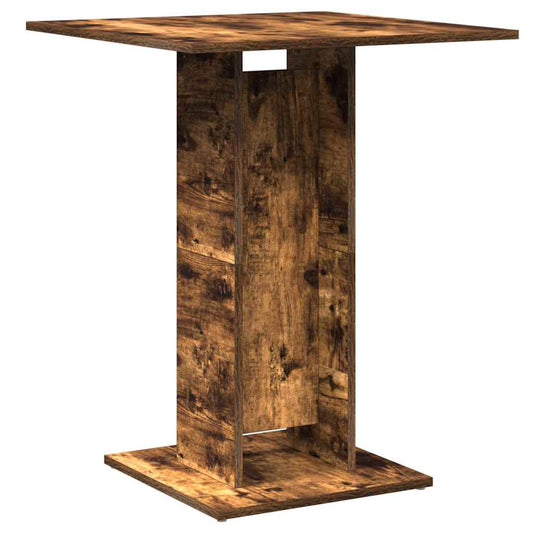 815102 vidaXL Bistro Table Smoked Oak 60x60x75 cm Engineered Wood