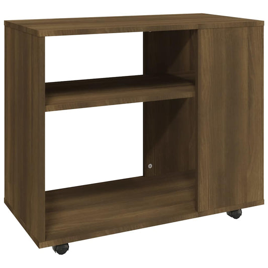 vidaXL Side Table Brown Oak 70x35x60.5 cm Engineered Wood