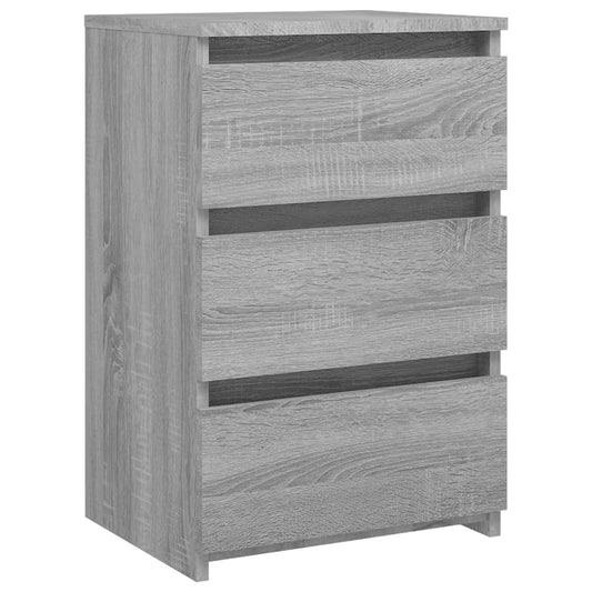 815173 vidaXL Bed Cabinet Grey Sonoma 40x35x62,5 cm Engineered Wood