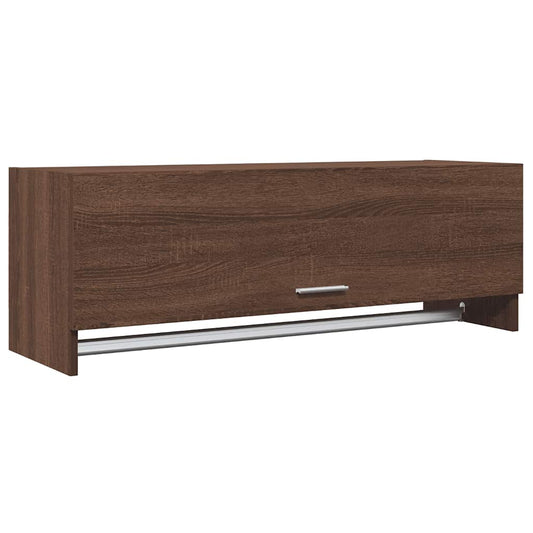 815215 vidaXL Wardrobe Brown Oak 100x32,5x35 cm Engineered Wood