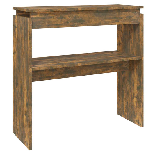 815216 vidaXL Console Table Smoked Oak 80x30x80 cm Engineered Wood