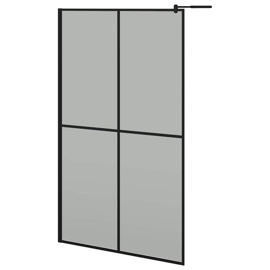 vidaXL Walk-in Shower Screen 118x190 cm Dark Tempered Glass