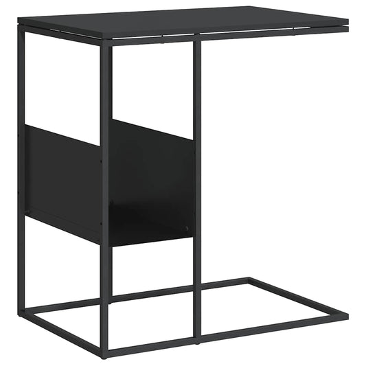 vidaXL Side Table | Black | Engineered wood, iron | Medium | Side Table