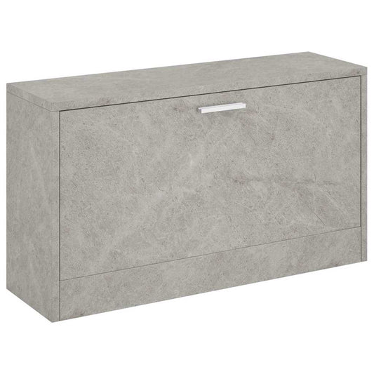 vidaXL Shoe Bench Concrete Grey 80x24x45 cm Engineered Wood