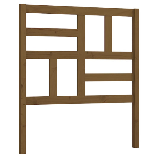 818173 vidaXL Bed Headboard Honey Brown 96x4x104 cm Solid Wood Pine