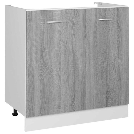 vidaXL Sink Bottom Cabinet "Lyon" Grey Sonoma 80x46x81,5 cm Engineered Wood