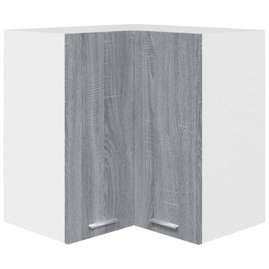 vidaXL Hanging Corner Cabinet Lyon Grey Sonoma 57x57x60 cm Engineered Wood