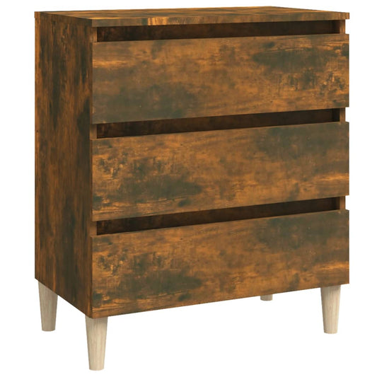 vidaXL Sideboard Smoked Oak 60x35x69 cm Engineered Wood