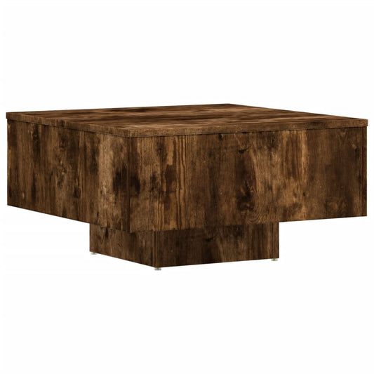 vidaXL Coffee Table Smoked Oak 60x60x31.5 cm Engineered Wood