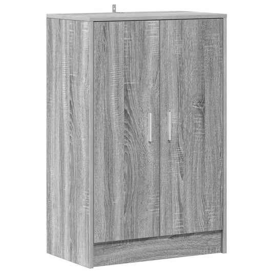 vidaXL Shoe cabinets 60 x 35 x 92 cm Engineered Wood Grey Sonoma