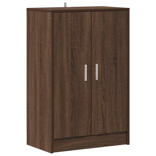 vidaXL Shoe cabinets 60 x 35 x 92 cm Engineered Wood Brown Oak