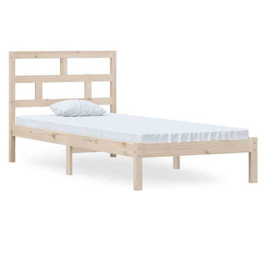 3101208 vidaXL Bed Frame without Mattress Solid Wood 100x200 cm (810007+814179)